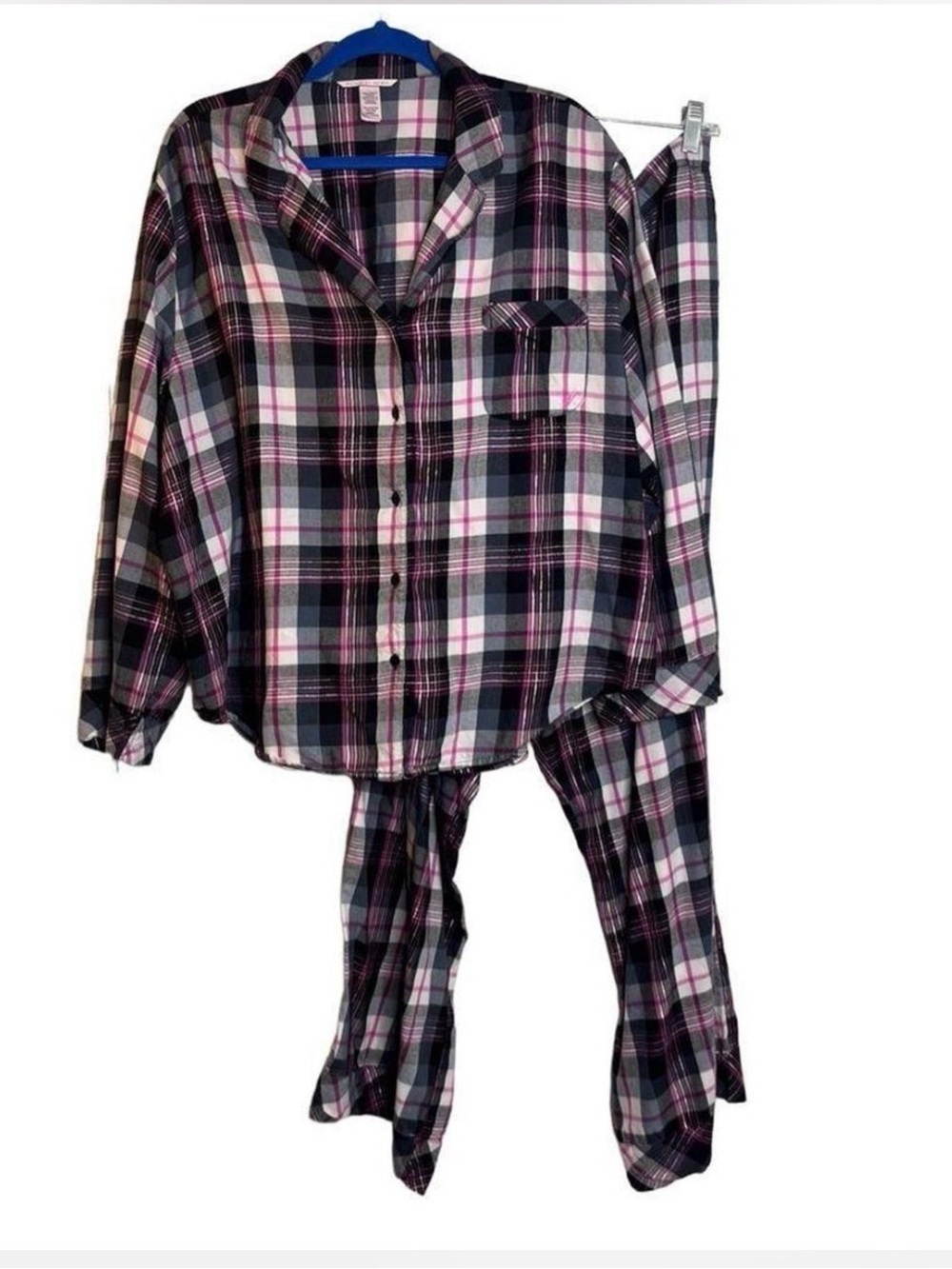 Victoria Secret Plaid Pajama Set Sz M